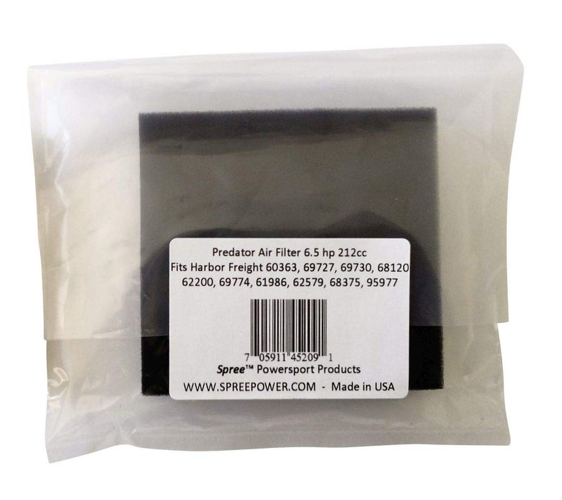 Spree compatible replacement for Harbor Freight Predator 212 6.5 hp air filter element cleaner - Image 2